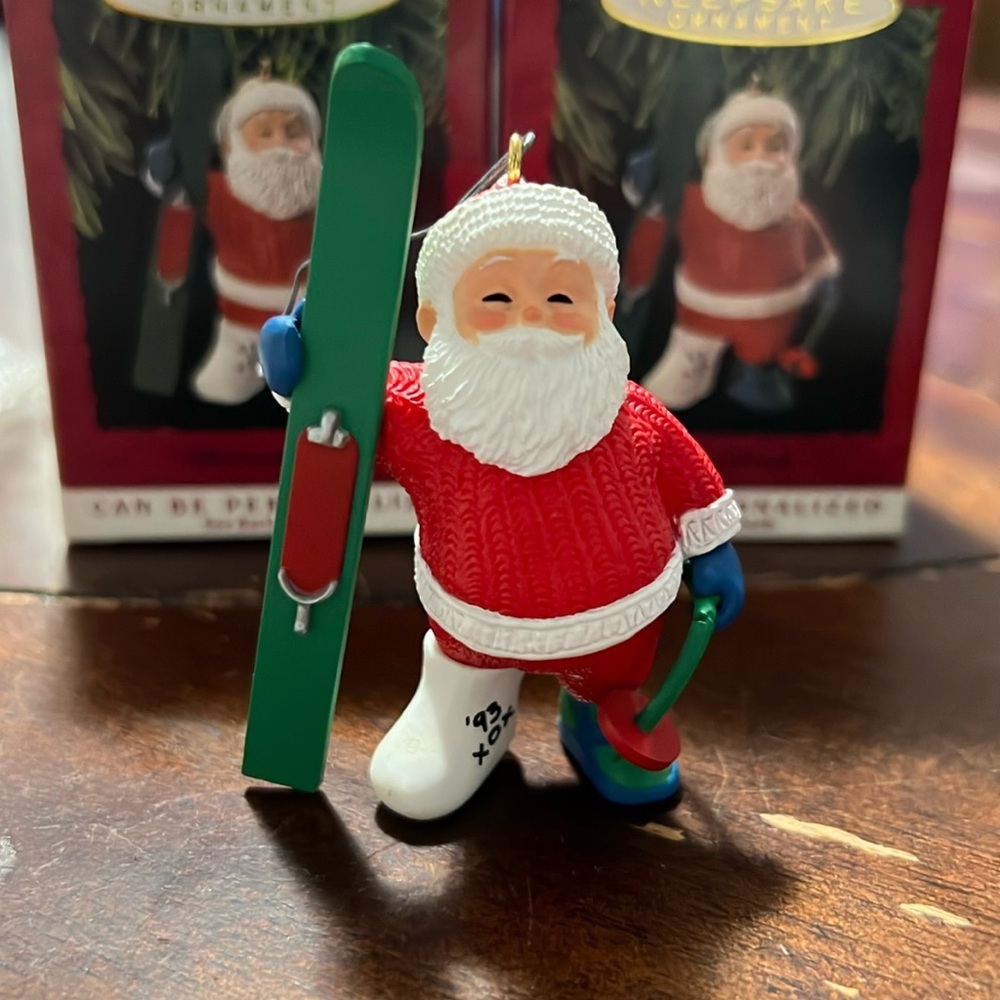 1993 Hallmark Christmas Break Santa Keepsake Ornament